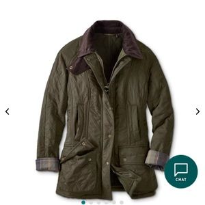 Barbour® Women's Beadnell Polarquilt Jacket. Olive Green. Size 8.